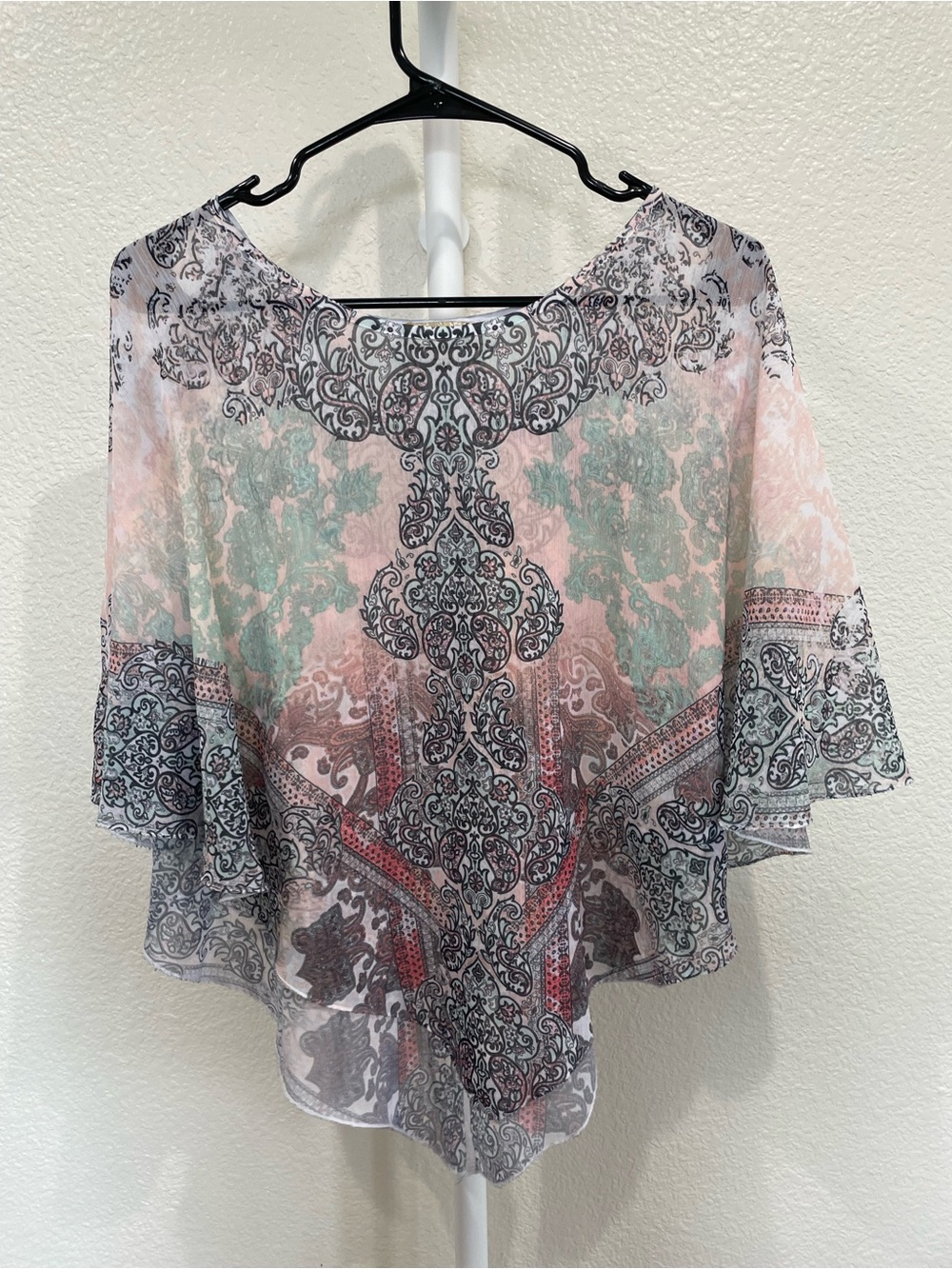 Live and Let Live Sheer Shrug Poncho Small
